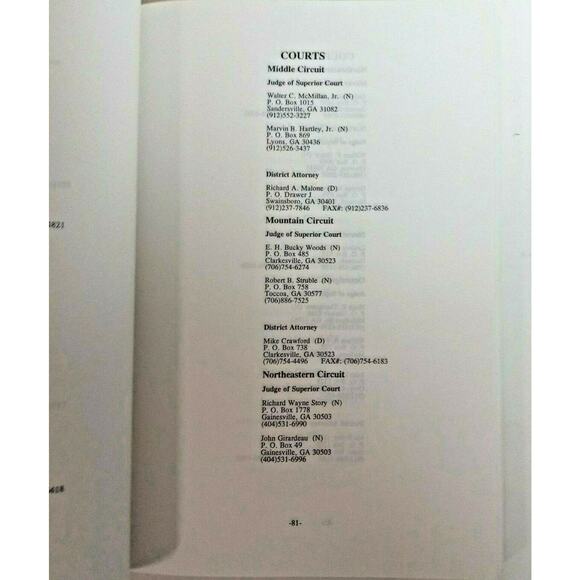 📘 1993 Georgia Directory | Max Cleland | Politics & History 🗺️Vintage RARE - Picture 4 of 8